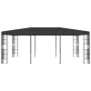 Antracitszürke pavilon 3 x 6 m