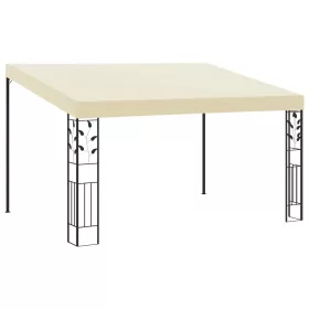 Krémszínű falra szerelhető pavilon 4 x 3 x 2,5 m