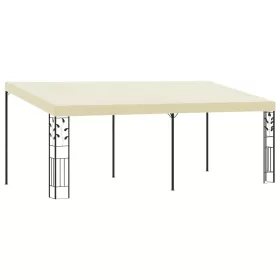 Krémszínű falra szerelhető pavilon 6 x 3 x 2,5 m
