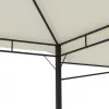 Krémszínű pavilon dupla kibővített tetővel 3x3x2,75 m 180 g/m²