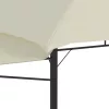Krémszínű pavilon dupla kibővített tetővel 3x3x2,75 m 180 g/m²