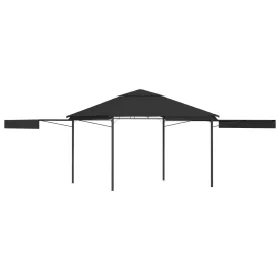   Antracit pavilon dupla kibővített tetővel 3x3x2,75 m 180 g/m²