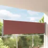 Barna behúzható oldalsó teraszi napellenző 100 x 300 cm