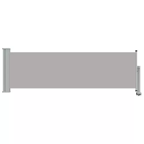 Szürke kihúzható oldalsó terasz napellenző 80 x 300 cm