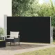 Fekete kihúzható oldalsó teraszi napellenző 170 x 300 cm