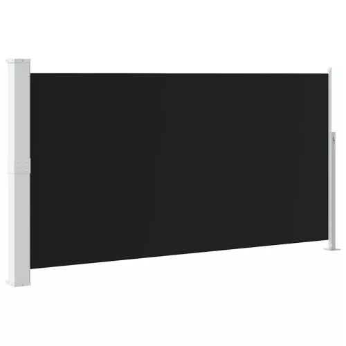 Fekete kihúzható oldalsó teraszi napellenző 170 x 300 cm