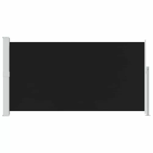 Fekete kihúzható oldalsó teraszi napellenző 170 x 300 cm