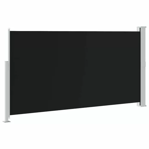 Fekete kihúzható oldalsó teraszi napellenző 170 x 300 cm
