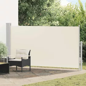   Krémszínű kihúzható oldalsó teraszi napellenző 170 x 300 cm