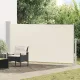 Krémszínű kihúzható oldalsó teraszi napellenző 170 x 300 cm