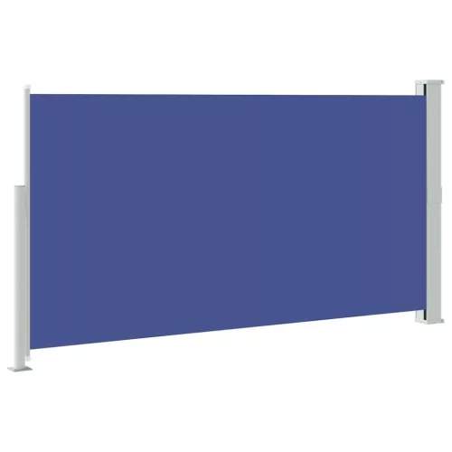 Kék kihúzható oldalsó teraszi napellenző 170 x 300 cm