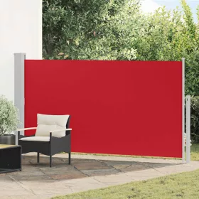 Piros kihúzható oldalsó teraszi napellenző 170 x 300 cm