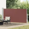 Barna kihúzható oldalsó teraszi napellenző 170 x 300 cm