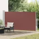 Barna kihúzható oldalsó teraszi napellenző 170 x 300 cm