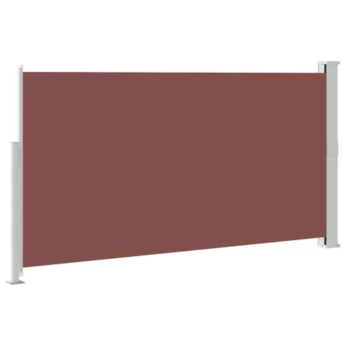 Barna kihúzható oldalsó teraszi napellenző 170 x 300 cm