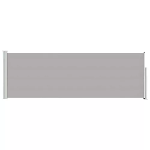 Szürke kihúzható oldalsó teraszi napellenző 100 x 300 cm