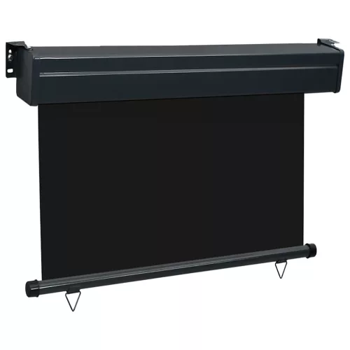 Fekete erkély oldalnapellenző 105 x 250 cm