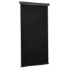 Fekete erkély oldalnapellenző 125 x 250 cm