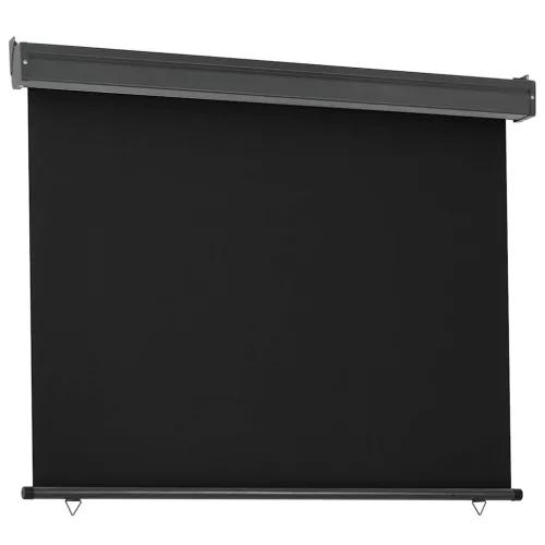 Fekete erkély oldalnapellenző 125 x 250 cm