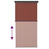 Barna oldalsó terasznapellenző 125 x 250 cm