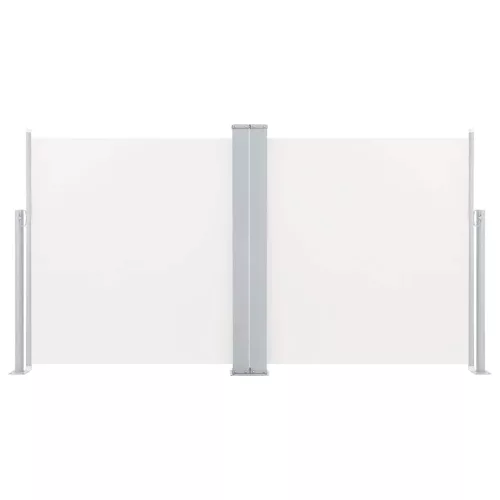Krémszínű behúzható oldalsó napellenző 100 x 600 cm