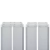 Fekete behúzható oldalsó napellenző 120 x 600 cm