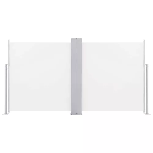 Krémszínű behúzható oldalsó napellenző 120 x 600 cm