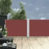 Barna behúzható oldalsó napellenző 100 x 1000 cm