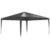 Antracitszürke rendezvénysátor 4 x 4 m 90 g/m²
