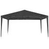 Antracitszürke rendezvénysátor 4 x 4 m 90 g/m²