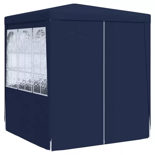 Kék rendezvénysátor oldalfalakkal 2 x 2 m 90 g/m²