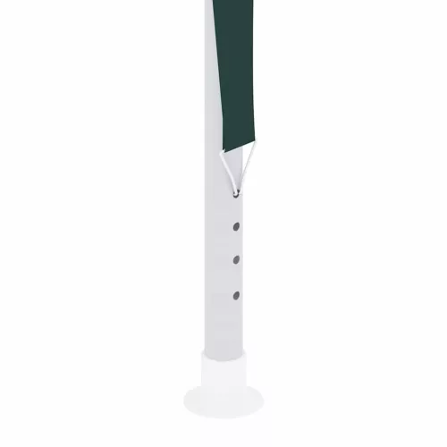 Zöld rendezvénysátor oldalfalakkal 2,5 x 2,5 m 90 g/m²