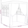 Zöld rendezvénysátor oldalfalakkal 2,5 x 2,5 m 90 g/m²