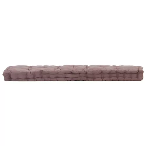 Tópszínű pamut raklappadló-párna 120 x 40 x 7 cm