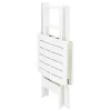Fehér műanyag összecsukható kerti asztal 79 x 72 x 70 cm