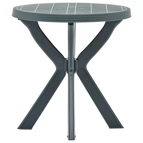 Zöld műanyag bisztróasztal Ø70 cm