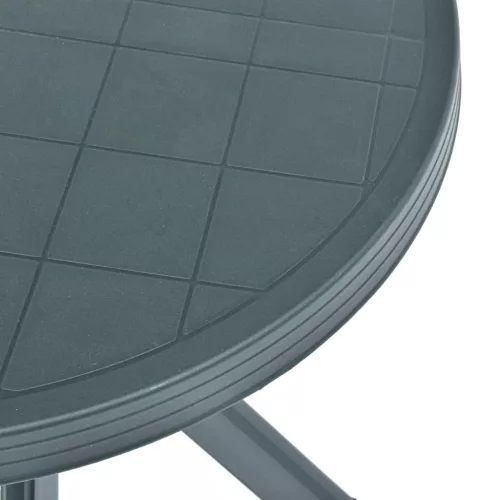 Zöld műanyag bisztróasztal Ø70 cm