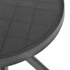 Antracitszürke műanyag bisztróasztal Ø70 cm