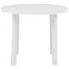 Fehér műanyag kerti asztal 89 cm