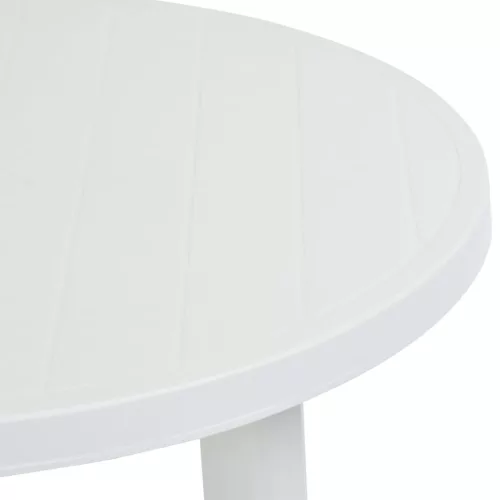 Fehér műanyag kerti asztal 89 cm