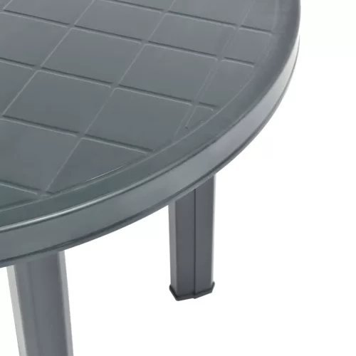 Zöld műanyag kerti asztal 89 cm