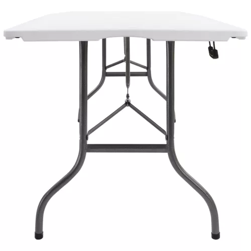 Fehér HDPE összecsukható kerti asztal 180 x 72 x 72 cm