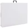 Fehér HDPE összecsukható kerti asztal 180 x 72 x 72 cm