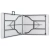 Fehér HDPE összecsukható kerti asztal 180 x 72 x 72 cm