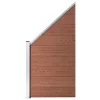 Barna WPC kerítéspanel 95 x (105-180) cm