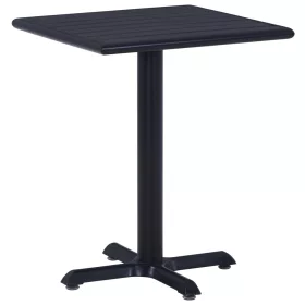 Fekete kerti asztal 60 x 60 x 75 cm