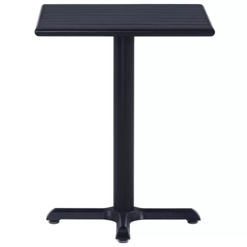 Fekete kerti asztal 60 x 60 x 75 cm