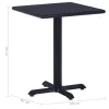 Fekete kerti asztal 60 x 60 x 75 cm