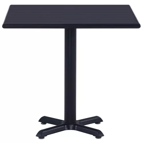 Fekete kerti asztal 80 x 80 x 75 cm