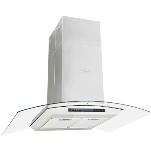 Érintős sziget páraelszívó LCD-kijelzővel 90 cm 756 m³/óra LED